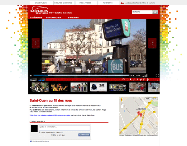 WebTV de l'office de tourisme de Saint-Ouen